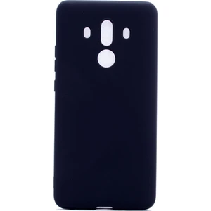 Case 4U Huawei Mate 10 Pro Kılıf Klasik Mat Renkli Yumuşak Premier Silikon Siyah
