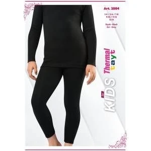 2004 Kız Çoçuk Termal Tayt Siyah