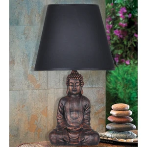 Modern Dizayn Buda Abajur Gold Gri