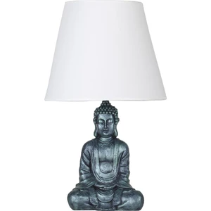 Modern Dizayn Buda Abajur Yeşil Beyaz