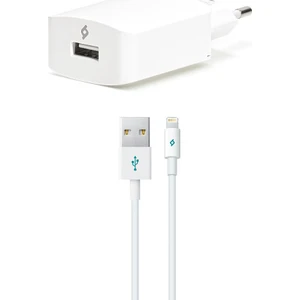SpeedCharger iPhone Uyumlu Şarj Aleti 2.1A Lightning Kablolu Beyaz