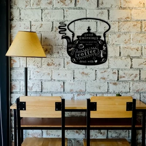 Coffee First Metal Duvar Dekoru