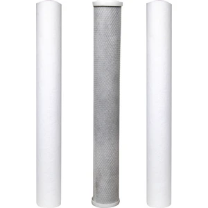 WaterGold Su Arıtma 20 inç 5 Micron Tortu + B. Aktif Karbon + Tortu Filtre