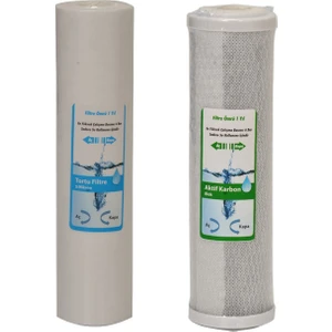 WaterGold Su Arıtma 5 Micron Tortu ve Blok Aktif Karbon Filtre