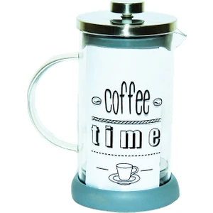 French Press Bitki Çayı Demliği Gri 600 ml