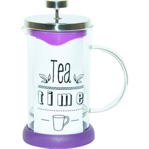 French Press Bitki Çayı Demliği Mor 600 ml