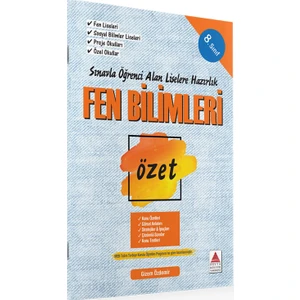 Delta Kültür Yayınevi 8. Sınıf Fen Bilimleri Özet  Liselere Hazırlık