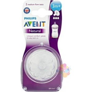 Philips Avent Scf653/27 Natural  Biberon Emziği İkili -Orta Akış -3M+)