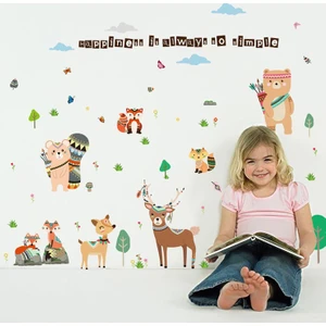 Crystal Kids Orman Hayvanları Çocuk ve Bebek Odası PVC Duvar Sticker