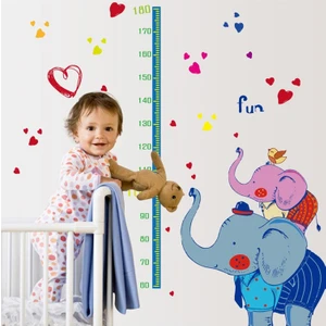 Crystal Kids Sevimli Filler Çocuk ve Bebek Odası Boy Ölçer PVC Duvar Sticker