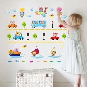 Crystal Kids Çocuk Şehri Bebek ve Çocuk Odası PVC Duvar Sticker