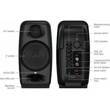 IK Multimedia iLoud Micro Monitor 50W Mikro Bluetooth Stüdyo Fiyatı