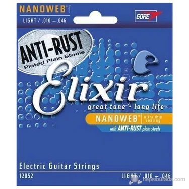 Elixir 12052 Nanoweb Light Elektro Gitar Teli