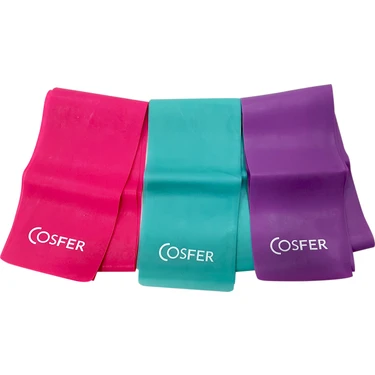 Cosfer 3'lü 120cm Plates Bandı Pilates Lastiği Fiyatı