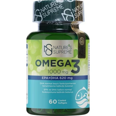 Nature's Supreme Omega 3 1000 Mg 60