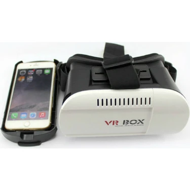 Vrbox VR Box Sanal Gerçeklik Gözlüğü 3D Uygulama Deneyimi İçin iOS ve Android Uyumlu Şık