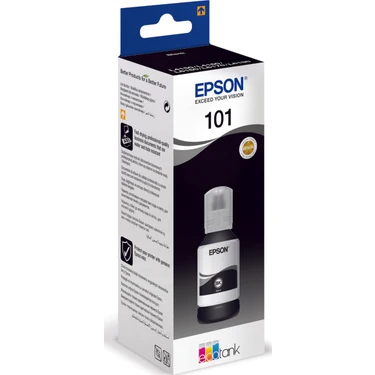 Epson 101 Siyah Mürekkep Şişesi, 127 ml. L4150/L4160/L6160/L6170/L6190/L14150 (C13T03V14A)