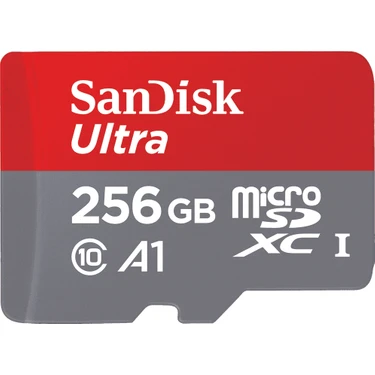 SanDisk Ultra 256GB 100MB/S Class 10 microSDXC Hafıza Kartı + Adaptör