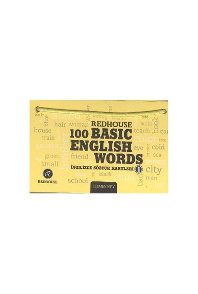 Redhouse 100 Basic English Words 1 Sarı-Kolektif