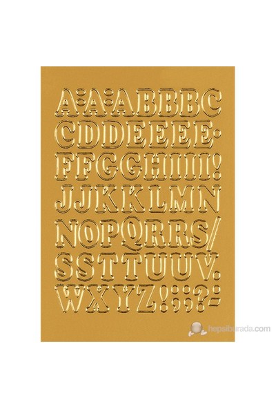Herma Poşet Etiket A-Z Altın 12mm