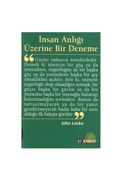 İnsan Anlığı Üzerine Bir Deneme - John Locke