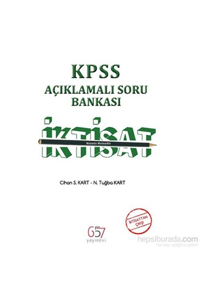 657 Yayınevi 2014 Kpss-A İktisat Açıklamalı Soru Bankası