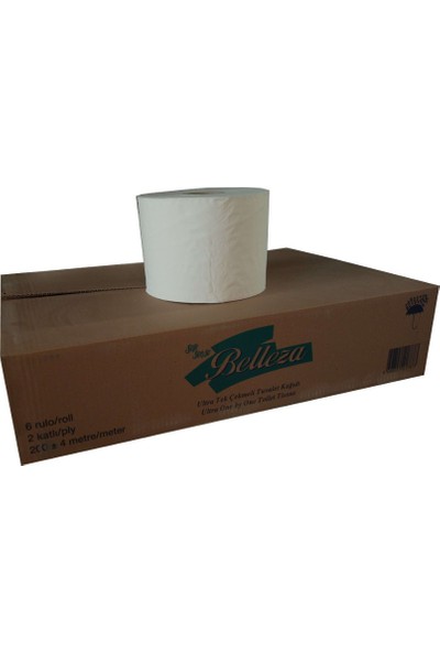 Belleza Ultra İçten Çekmeli Tuvalet Kağıdı 13,5 cm, 200m, 6 Rulo