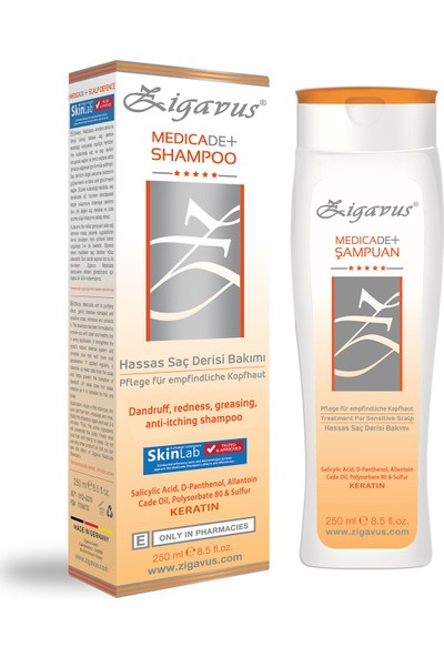 Zigavus Hassas Saç Derisi Bakımı İçin Medicade+ Medical Şampuan 250ml