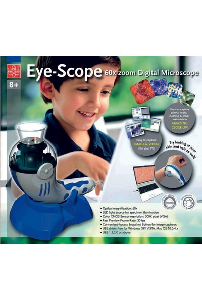 Webmoni Eye Scope EDU TOYS Usb Dijital Mikroskop 60x Optik Zoom Saç ve Cilt Analiz Cihazı Aleti