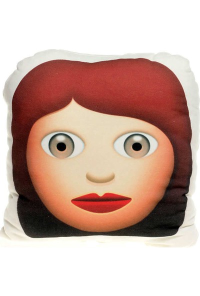 Hediye Mucidi Kumral Kız Emoji Yastık