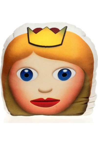 Hediye Mucidi Prenses Emoji Yastık