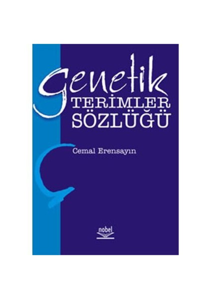 Genetik Terimleri Sözlüğü-Cemal Erensayın