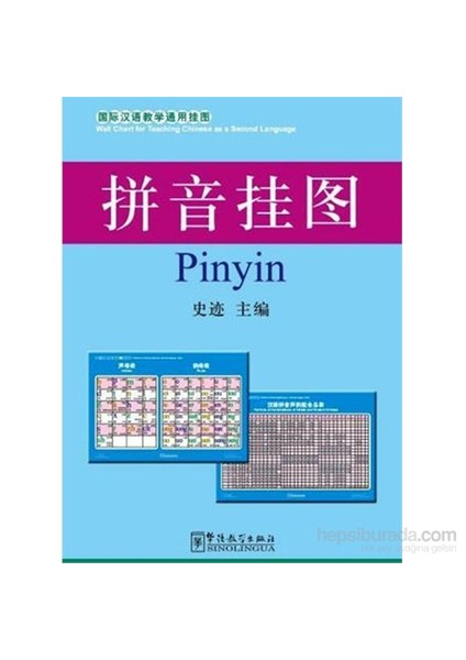 Pinyin Charts 52X76 Cm (Çince Fonetik Alfabesi Posterleri)