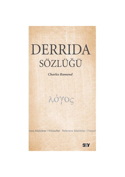 Derrida Sözlüğü - Charles Ramond