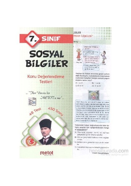 Metot 7. Sınıf Sosyal Bilgiler Konu Değerlendirme Testleri