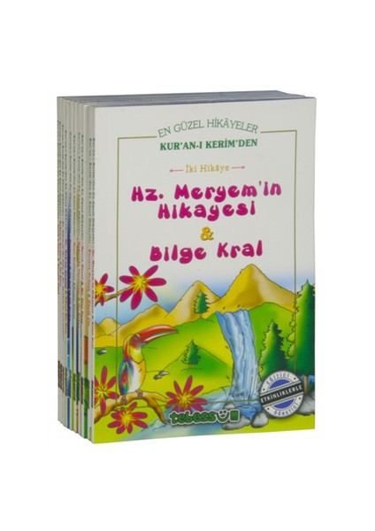 Kur’An-I Kerim’Den En Güzel Hikayeler (Renkli, 10 Kitap Set)-Saniyasnain Khan