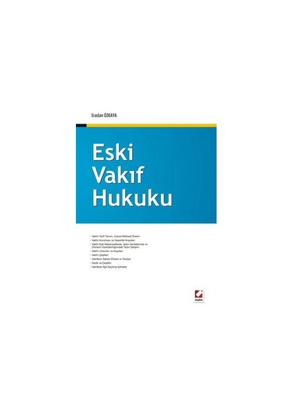 Eski Vakıf Hukuku