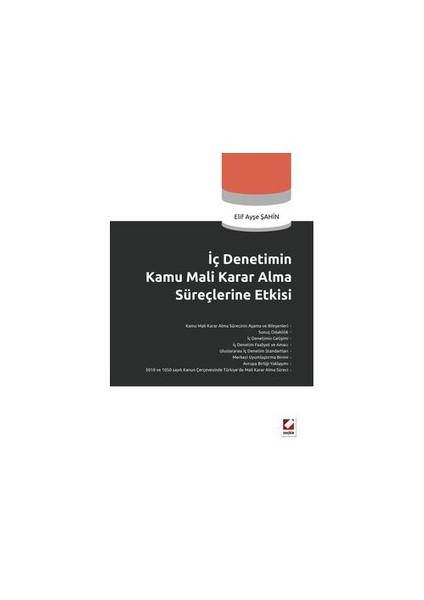 İç Denetimin Kamu Mali Karar Alma Süreçlerine Etkisi