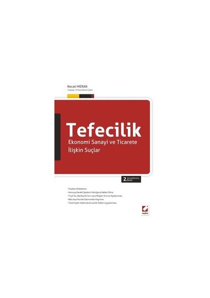 Tefecilik - Ekonomi Sanayi ve Ticarete İlişkin Suçlar