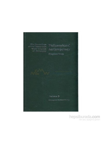 Philosophical Anthropology-Stephen Voss