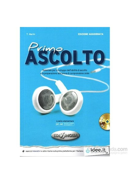 Primo Ascolto +Cd (Edizione Aggiornata) A1-A2 (İtalyanca Temel Seviye Dinleme)-T. Marin