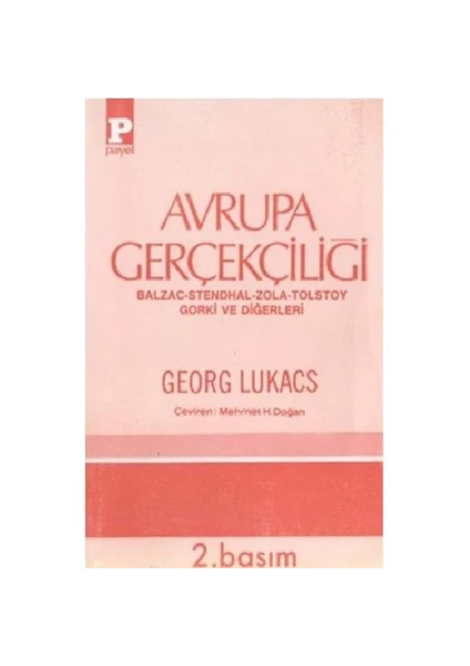 Avrupa Gerçekçiliği - Georg Lukacs