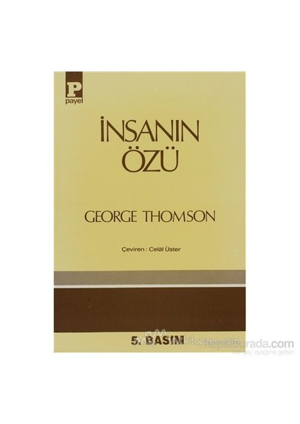 İnsanın Özü-George Thomson