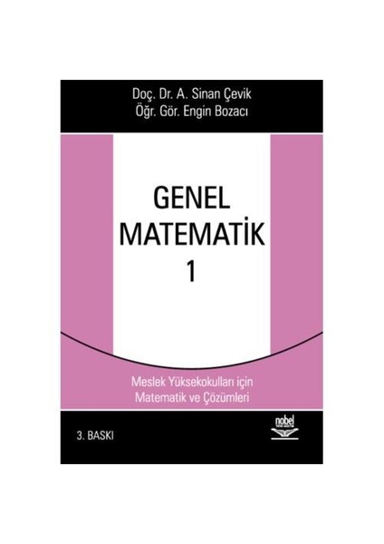 Genel Matematik 1 - Myo'lar İçin