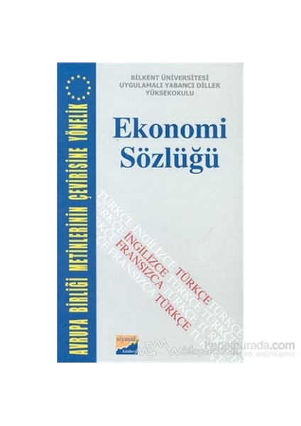 Ekonomi Sözlüğü (Ciltli)