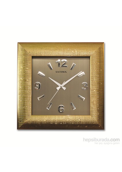 3D Rakamlı Varak Yaldız Duvar Saati