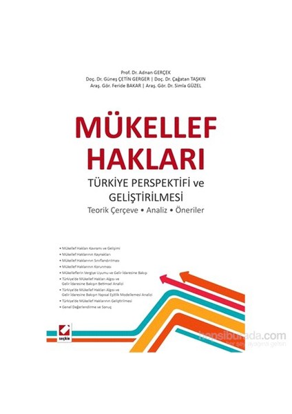 Mükellef Hakları; Türkiye Perspektifi ve Geliştirilmesi