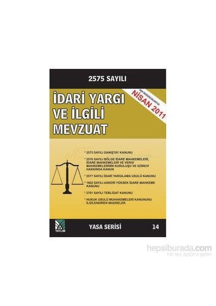 İdari Yargı İlgili Mevzuat