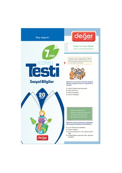 Değer Yayınları 7. Sınıf Sosyal Bilgiler Konu Testi