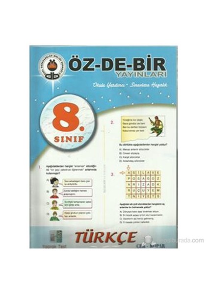 8.Sınıf Türkçe Çek Kopar Yaprak Test